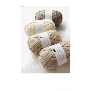 Hilo de tejer a mano Linea KONA de acrílico, algodón y nailon, 65g, hilo de ganchillo de algodón hueco, hilo para crochet - Product Image 1
