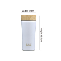 Bouteille isotherme de 12 oz de qualité alimentaire, en céramique à double paroi, en acier inoxydable 304, thermos portable minimaliste, logo personnalisé, couleur au choix