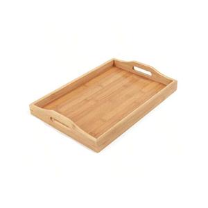 <b>Large</b> Acacia <b>Tray</b> For Serving Eco Friendly Natural Finish Wooden <b>Trays</b> Decorative Breakfast <b>Tray</b> For Restaurant Supplies - Product Image 2