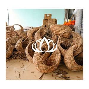 BEST SELLER 2026 Woven Hyacinth Tray <b>Basket</b> for <b>Storage</b> and Decoration Safe Material Clean Finish Durable Use - Product Image 1