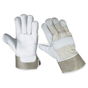 Guantes de cuero dividido de cuero de vaca de calidad superior de Pakistán Gauntes de Seguridad Guante DE TRABAJO 707 Canadian Rigger Guantes DE TRABAJO - Product Image 2