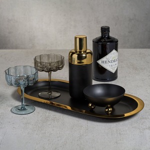 Bol de service rond en métal argenté et doré avec base sphérique, ustensile de cuisine artisanal, centre de table décoratif moderne, cadeau - Product Image 6