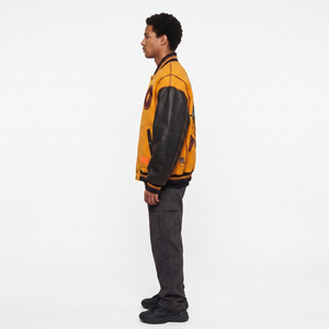 Custom Wool Blend Varsity <b>Jacket</b> with PU Sleeves Zippered Streetwear for <b>Men</b> Women College Style XS-<b>3XL</b> Size Range Private Label - Product Image 3