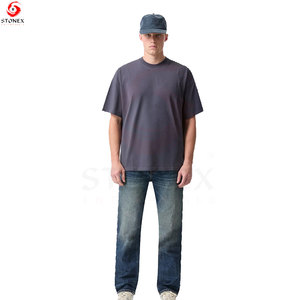 เสื้อยืดทรงบ็อกซี่พรีเมียมสำหรับผู้ชาย ผ้าฝ้ายนุ่ม สวมใส่สบาย ทรงโอเวอร์ไซส์ สไตล์สตรีทแวร์ เป็นมิตรต่อสิ่งแวดล้อม ระบายอากาศได้ดี ดีไซน์ปรับแต่งได้ ใส่ลำลองหรือออกกำลังกายได้ - Product Image 1