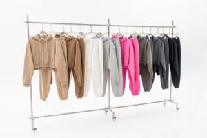 Ensemble de survêtement d'hiver à capuche pour femme, jogging d'extérieur, vêtements de sport en spandex, sweat à capuche et pantalon, fabricant - Product Image 4