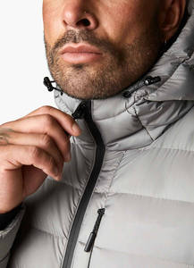 Custom North High Quality Grey Face Hooded <b>Waterproof</b> Puffer Jacket Keep <b>Warm</b> Unisex Winter Jackets Adults 100% Nylon Streetwear - Product Image 6
