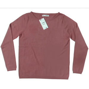 เสื้อสเวตเตอร์แขนยาวคอกลมสไตล์ลำลองสำหรับผู้หญิงช่วงฤดูใบไม้ร่วง แบรนด์ดัง ผลิตในบังกลาเทศ เสื้อคลุมถักนิตติ้ง - Product Image 3