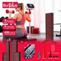 Appareil de luminothérapie rouge pour le corps entier, offert en cadeau, 630 nm, 660 nm, 810 nm, panneau de luminothérapie rouge, luminothérapie LED économique avec 850 nm