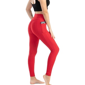 Gym wear High Waist Pants <b>Slim</b> Fit Stretch Yoga Workout Trousers Pocket <b>Leggings</b> for Running Plus Size <b>Leggings</b> - Product Image 1