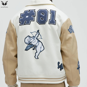 High School Baseball Bomber <b>Jacket</b>, Customized Made Latest Design Best Soft Material Unique Design Men Outer Wear Varsity <b>Jacket</b> - Product Image 5