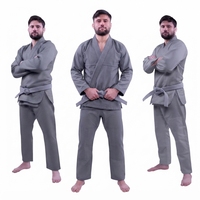 Kimono de Judo et BJJ Unisexe pour Adultes en Coton Perlé 450 GSM Personnalisé avec Logo Frontal, Durable, Respirant et Thermocollé Sans Coutures
