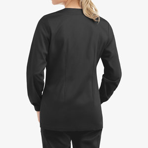 Chaquetas Médicas OEM al por Mayor para Enfermería, con Cierre de Broches, Cuello Redondo, Mangas Largas, Puños Acanalados, Bolsillos con Parches, Chaquetas Quirúrgicas Personalizadas - Product Image 2
