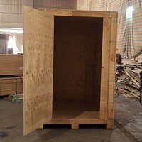 Caisse en bois industrielle personnalisée en contreplaqué pour l'expédition, emballage réutilisable, protection pour équipement lourd, logo personnalisé Pro