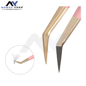 Ensemble de pinces à cils professionnelles 2 pièces, pinces à cils Mega Volume, couleur personnalisée pour une précision accrue - Product Image 2