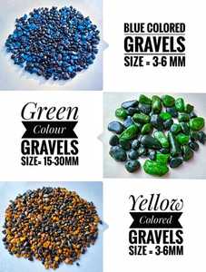 New Classic Collection of <strong>Blue</strong> Coloured 3-6mm Gravels Superbly Polished Cobbles &amp; <strong>Pebbles</strong> for Decoration Small Size