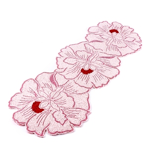Luxury Embroidered Floral Beaded Cotton <b>Table</b> <b>Runner</b> for Dining Kitchen Wedding & Party Decor - Product Image 2