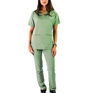 Women's Lightweight Woven Fabric Short Sleeve Hospital Nurse Top Scrubs Medical Uniforms Breathable Women Scrub Suits - Product Image 6