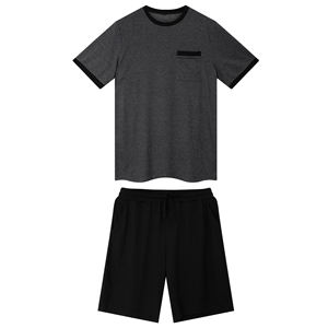 Men's Summer Breathable Streetwear Oversized T-Shirt & Short <b>Set</b> Rib Loose Fit Gym Fitness Sports Tracksuits Ribbed <b>Twins</b> <b>Sets</b> - Product Image 6