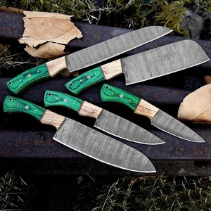 UA Supplies Hand Forged Damascus Steel Chef <b>Knife</b> Ambidextrous Wood Handle Traditional Style 6-7.9in Blade Length Kitchen - Product Image 2