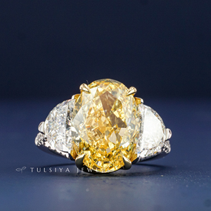 Anillo de Compromiso de Lujo con Diamante Sintético Cultivado en Laboratorio, Corte Ovalado, Oro Sólido de 14K, Certificado IGI, Regalo de Aniversario para Mujer - Product Image 2