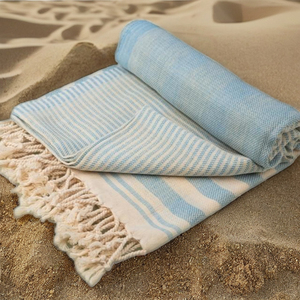 100% algodón puro Durable secado rápido grado comercial toallas turcas Toalla de playa de golf de la India - Product Image 1