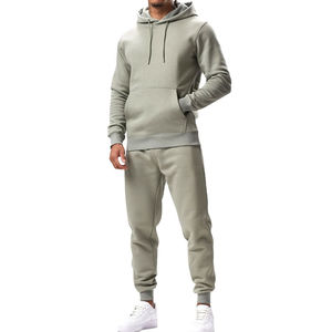 Conjuntos Deportivos de Alta Calidad 100% Algodón para Hombre, Ropa Deportiva Cálida de Otoño, Conjunto de 2 Piezas, Chaqueta y Pantalones Deportivos Personalizados - Product Image 2
