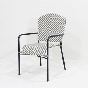 Chaise de jardin en métal Comehome, siège de bistrot extérieur, style Fermob élégant, pliable - Product Image 4