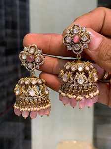 Elegant Long <b>Drop</b> Artificial <b>Earrings</b> Trendy Fashion Jewelry Set's for Women Wholesale Custom Design Export - Product Image 4