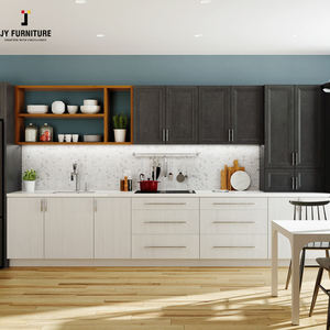 Juego de Gabinetes de Cocina de Melamina Estilo Europeo de Lujo Personalizado JY Project, Gabinetes Modulares Modernos de Madera con Cajones y Cestas, 5 Años de Garantía - Product Image 4