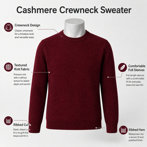 Pull en cachemire pour femme, fabriqué à partir de matériaux doux de qualité supérieure, texture chaude et confortable, construction respirante, design léger - Product Image 6