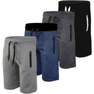 Shorts en molleton de coton pour hommes, pour l'été, le sport, l'entraînement, le jogging, les activités décontractées, la course à pied, confortables, avec cordon de serrage à la taille, séchage rapide, grande taille - Product Image 2