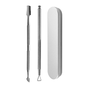Professional Manicure and Pedicure Cleaning <b>Tools</b> Stainless Steel Cuticle Pusher Set for Finger <b>Nail</b> and Toenail - Product Image 3