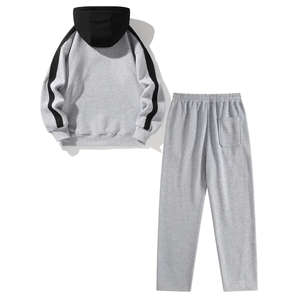 Nuevo Conjunto Deportivo de Forro Polar con Capucha para Hombre, Ecológico, Transpirable, de Manga Larga, Color Sólido, Informal, para Invierno - Product Image 2