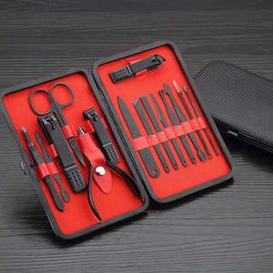 Professional Manicure & Pedicure 16-in-1 Stainless Steel <b>Nail</b> Clippers Set with <b>Case</b> for Teen & Adult by Anaaif Enterprises - Product Image 2