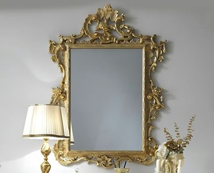 Coiffeuse de luxe royale en bois d'acajou avec miroir sculpté doré, console de maquillage blanche, tabouret et meuble de chambre - Product Image 2