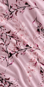 Organic Eco-Friendly Printed Silk Satin Woven Floral Lightweight <b>Fabric</b> for Apparel & Home Textiles-Customizable - Product Image 5