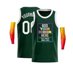 Maillots de basket-ball personnalisés en maille 100% polyester, singlets, grandes tailles, couleurs personnalisées, vêtements de sport pour hommes et jeunes, hauts de maillots de basket-ball - Product Image 1