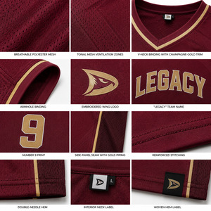 Legacy Basketball Jersey V-Neck Tank Top Men's Adult 360gsm 100% Polyester Mesh Breathable <b>Athletic</b> Apparel - Product Image 6