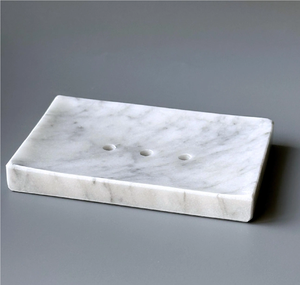 Porte-savon en marbre facile à nettoyer, accessoires de salle de bain et plateau à savon rond en marbre d'excellente qualité - Product Image 4