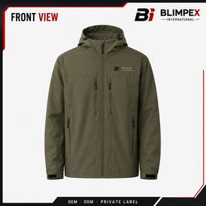 Top Ranking Men Winter Windbreaker <b>Rain</b> <b>Jacket</b> Stand Zipper Front Eco-Friendly Breathable Hooded <b>Jacket</b> Hot Selling New Arrival - Product Image 4