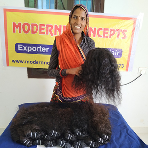 Extensions de cheveux humains indiens Remy bouclés crépus de haute qualité, alignés sur les cuticules, double trame, 100g, cheveux vierges bruts, vente en gros - Product Image 6