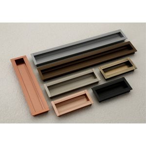 Eco Friendly Aluminum Furniture <b>Handle</b> Modern Dresser Wardrobe <b>Door</b> Cabinet Drawer <b>Pulls</b> Durable Easy Installation Adjustable - Product Image 2