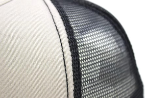 Casquette Trucker Unisexe en Maille Réglable Multi-Panneaux Style Décontracté Respirante Broderie Chaînes Couleur Contrastée Beige Noir Printemps - Product Image 5