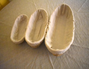 100% <b>Linen</b> and Sabai Grass Fabric Bread Proofing <b>Basket</b> - Product Image 5