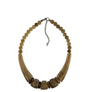 Collar de cuentas gruesas de resina hecho a mano para niñas Estilo bohemio colorido corto y elegante para creyentes cristianos - Product Image 6