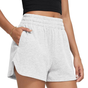 Wholesale Price <b>Women</b> High <b>Waist</b> Breathable Fleece <b>Shorts</b> Premium Fabric <b>Elastic</b> Quick Dry for Leisure Travel Everyday Comfort - Product Image 1