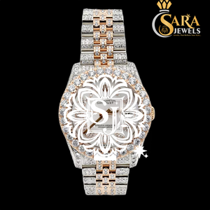 Best Design Mechanical Movement <b>Watch</b> Luxury Fashion Stainless Steel <b>Skeleton</b> Diamond Moissanite Bust Analog Glass for Business - Product Image 2