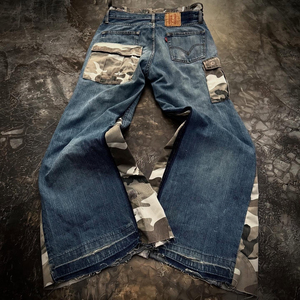 Pantalones Vaqueros de Mezclilla para Hombre, 100% Algodón, Diseño Paisley, Transpirables, Estilo Hip Hop, Personalizables - Product Image 2