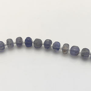 ลูกปัดอิโอไลต์รูปฟักทองขนาด 5–7 มม. สำหรับทำเครื่องประดับ ขายส่ง - Product Image 2