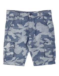 Shorts pour hommes style streetwear, taille élastique, séchage rapide, en Spandex/Polyester respirant, imprimé camouflage, vente en gros - Product Image 6
